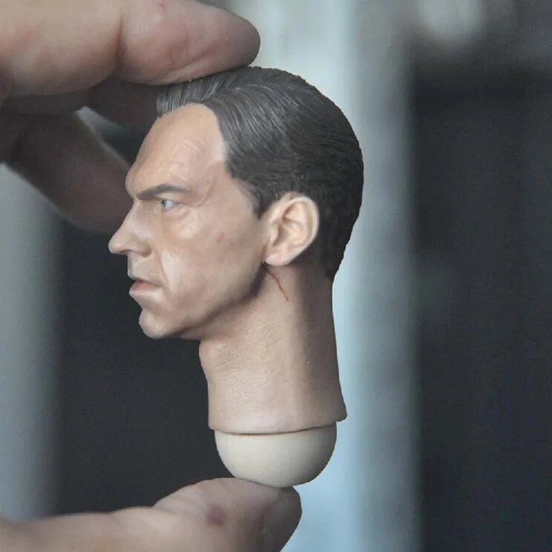 Деликатная живопись Горячая 1/6 красный череп Hugo ткачество голова лепать подходит