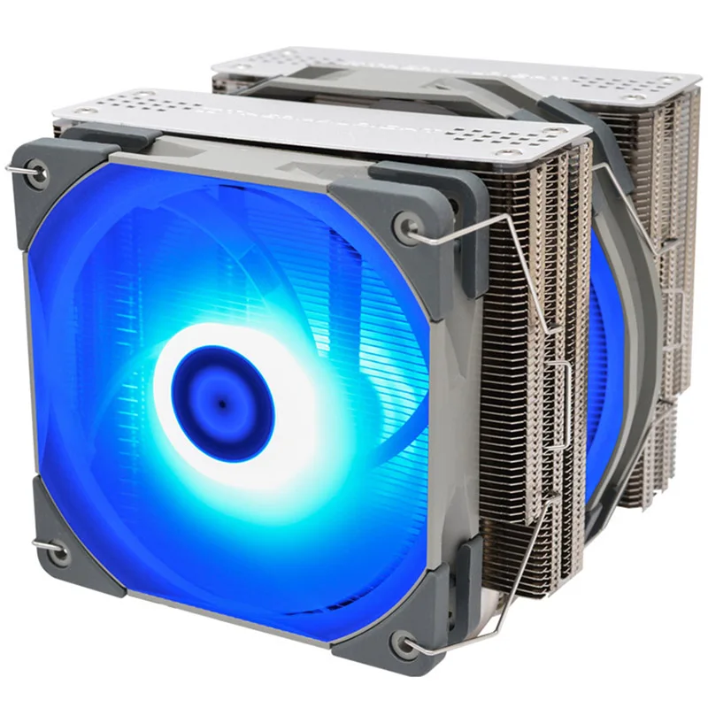 

Fs140 Dual Tower Cpu Cooler Radiator with 140Mm Pwm Fan 4Pin Rgb for 115X 2011 2066 Am4 Computer Cpu Cooling