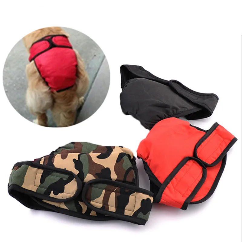 

Solid Dog Physiological Pants Sanitary Washable Female Dog Shorts Panties Underwear Camouflage Underwear Briefs For Dogs