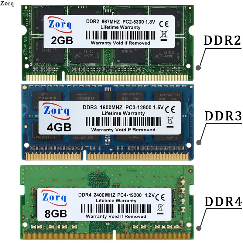 DDR2 DDR3L DDR4 2 ГБ 8 4 16 ОЗУ для ноутбука 1333 1600 2400 2666 3200 204pin So DIMM память DDR3 Гб PC3 |