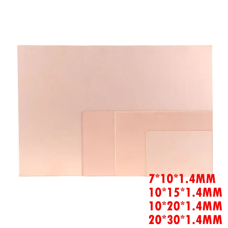 PCB ламинат покрытый медью одна боковая пластина CCL 7x10 10x15 10x20 20x30 универсальная