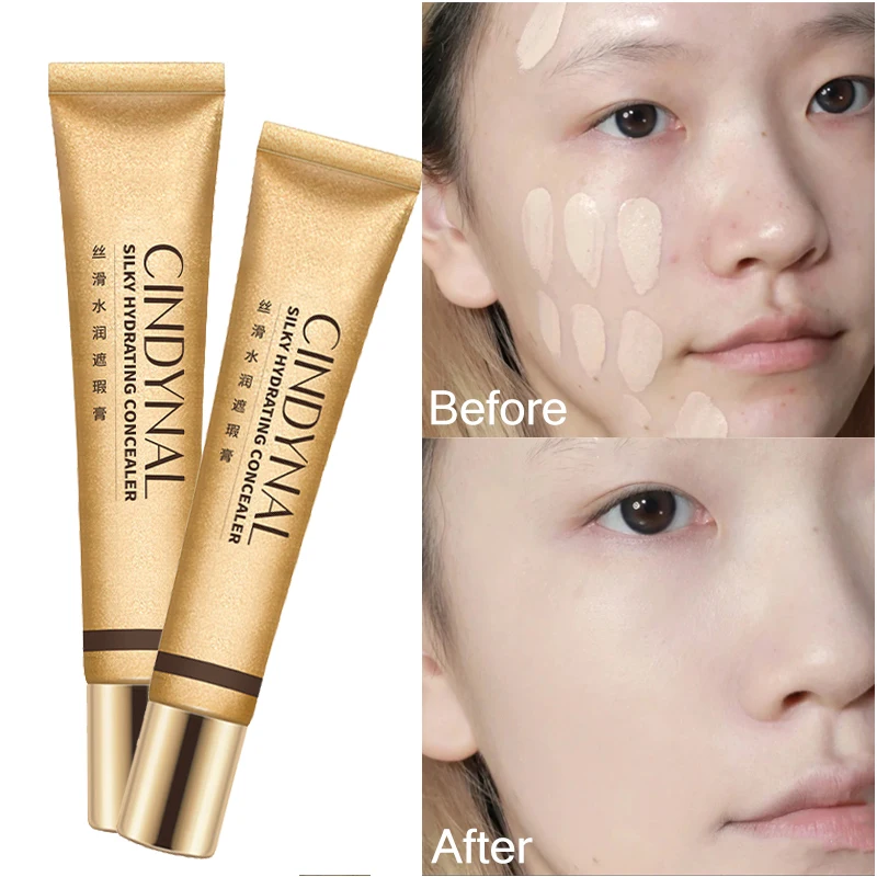 

1PC Moisturizing Liquid Concealer Cream Cover Dark Spot Acne Foundation Brighten Skin Face Contour Makeup Concealer Cosmetic