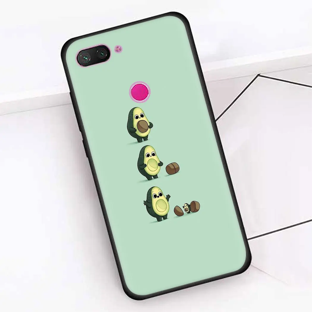 Мягкий силиконовый чехол для Xiaomi Mi Note 10 A3 9T Pro 9 Lite CC9 CC9E Mix 2S 3 Чехол авокадо