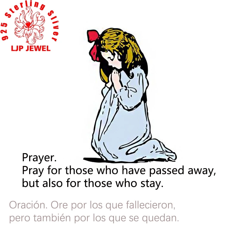 

2020 Summer New 925 Sterling Silver Power of Prayer Charms Beads fit original pandora Bracelets Women DIY Jewelry