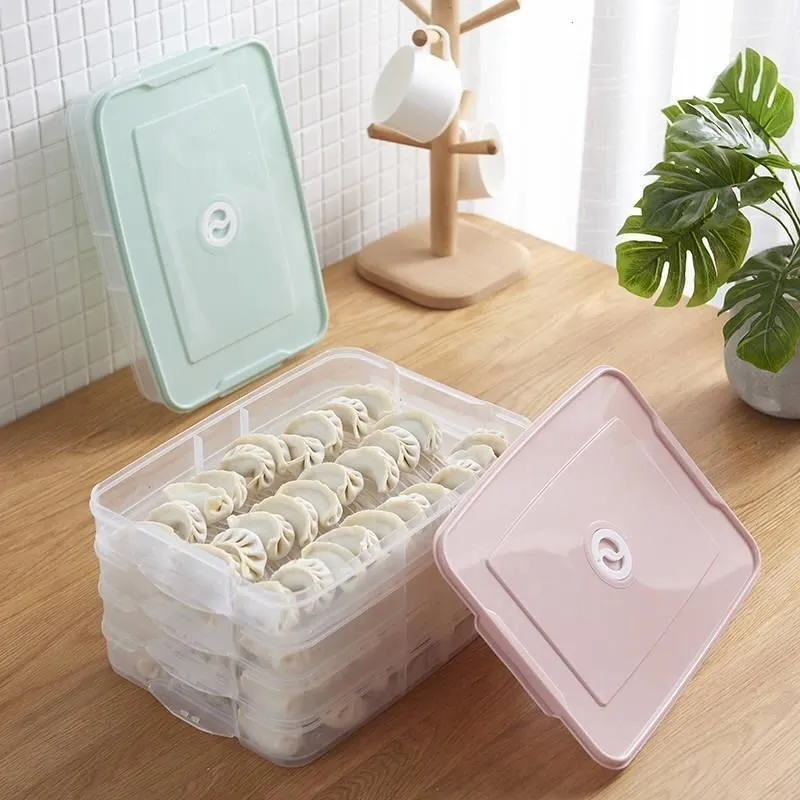 Пластиковый контейнер для хранения пельменей 2-4 слоя | Дом и сад