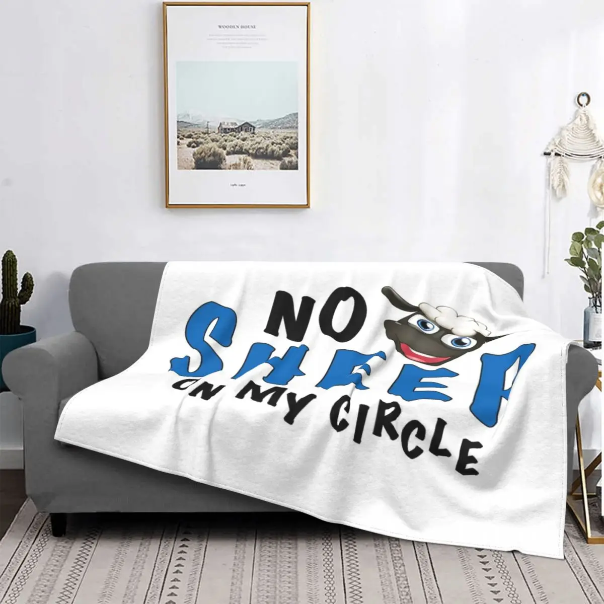 

No Sheep On My Circle Manta, colcha para cama a cuadros, manta de 90, Sudadera con capucha, cuadros y fundas