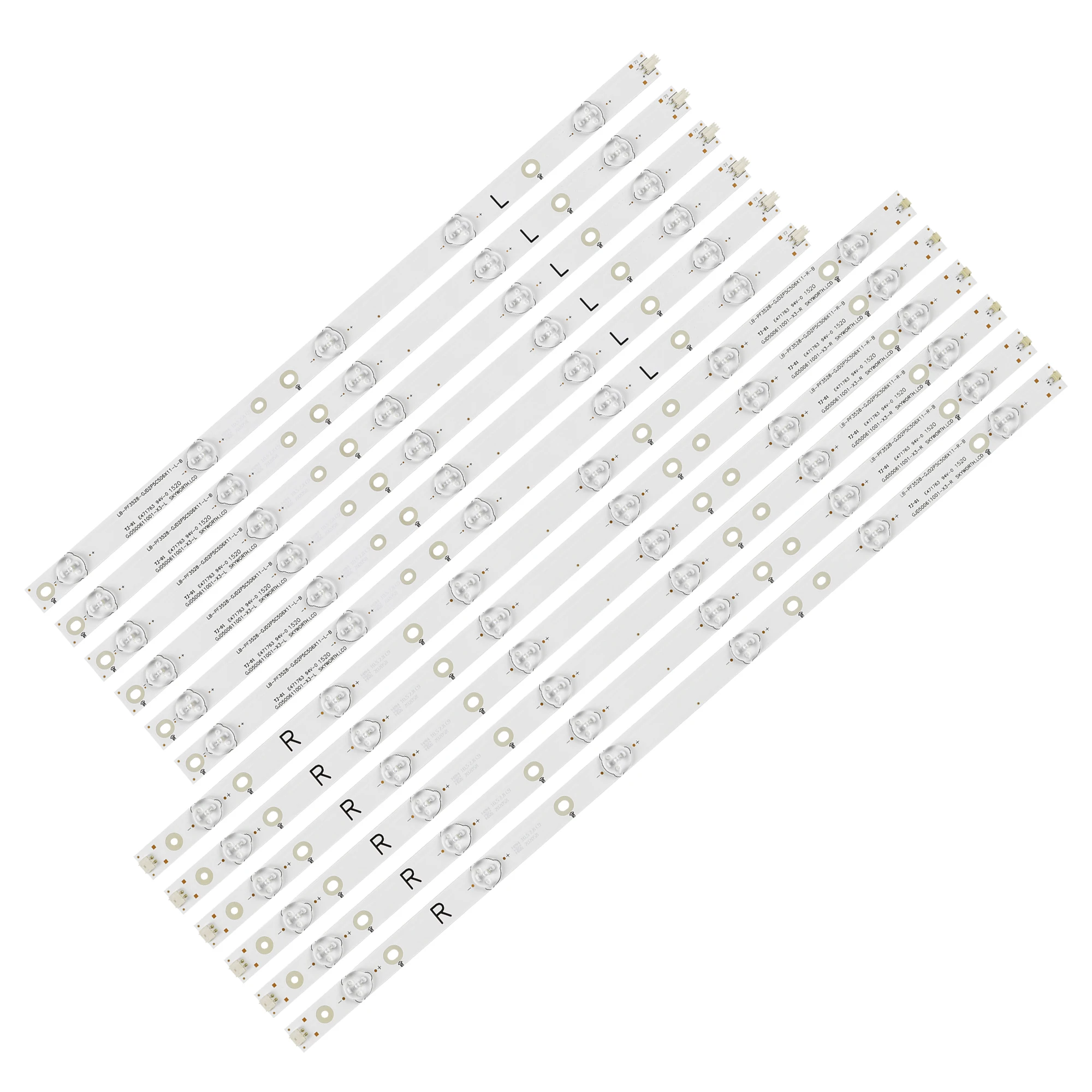 Новый 12 шт./компл. светодиодный Подсветка полосы для 50pfk4009 LC 50LB371U 50LB261U 50LB370U 500TT25