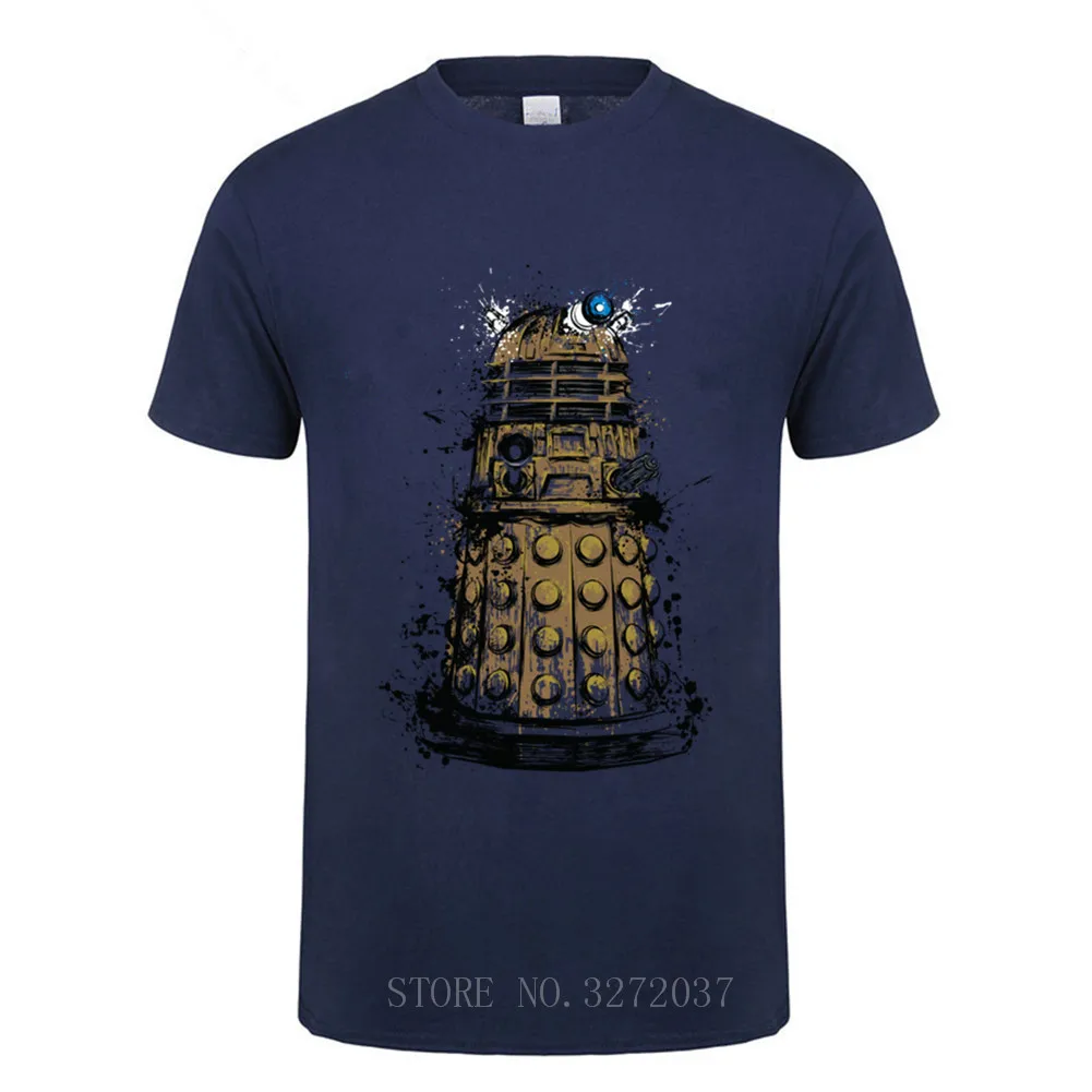 2019 новый модный принт Exterminate Мужская футболка 100% хлопок o-образным вырезом с