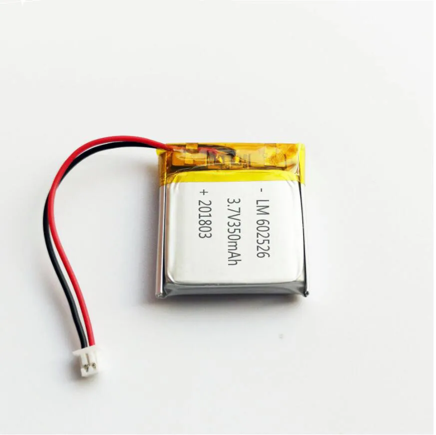 

20pcs 3.7V 350mAh 602526 582728 562828 602728 Lithium Polymer ion Battery 2.0mm JST Connector