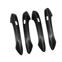 Free Shipping Car Styling Trim Accessories Car Styling 100 Carbon Fiber Door Handle Cover Trim For Porsche Panamera 2017-2019