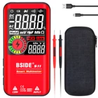 Цифровой мультиметр BSIDE, 9999 отсчетов, цветной ЖК-дисплей 3,5 дюйма, Измеритель постоянного напряжения переменного тока, емкости, диодов, NCV, Ом, Гц, тестер целостности цепи