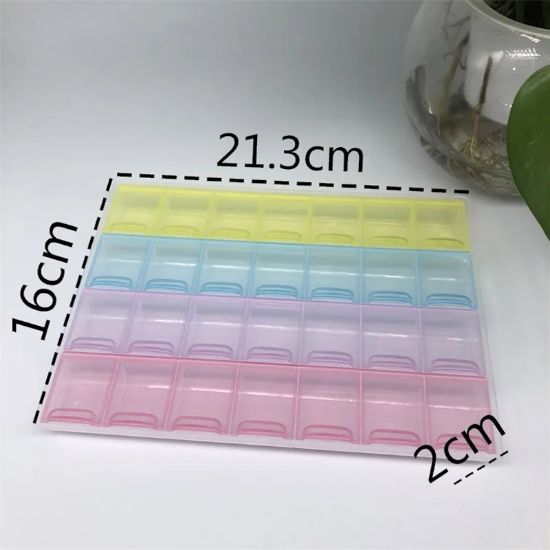 Набор для алмазной живописи с 28 слотами пластиковая коробка хранения