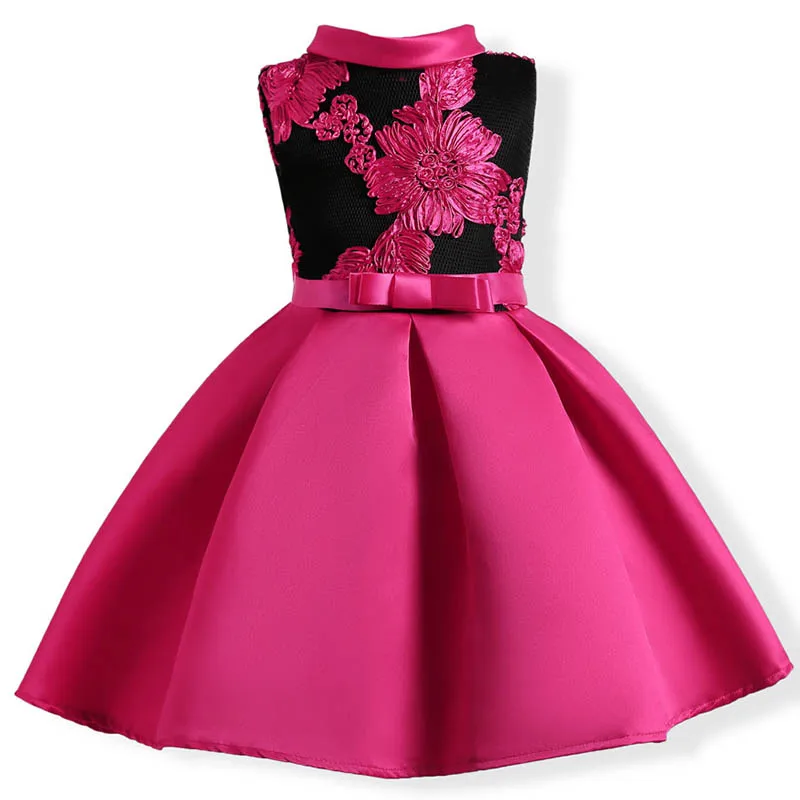 

Girls Dress Summer Embroider Elegent Princess Dress Kids Dresses For Girls Wedding Evening Party Ball Gown Children Clothing
