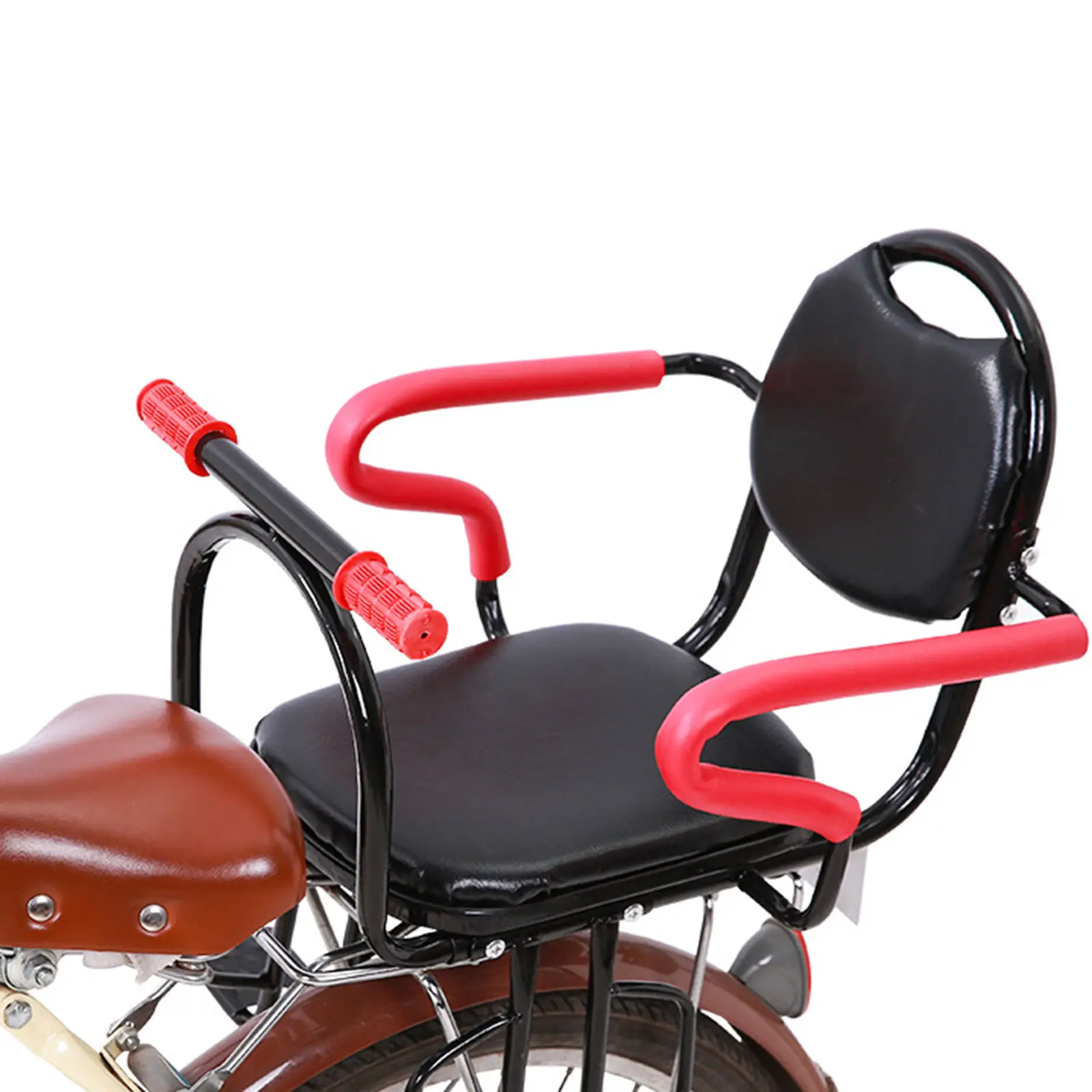 Thicken Rear Mount Bicycle Child Seat with Handrail Universal Accessories Bike Rack Foot Pedals Baby for Children | Мать и ребенок