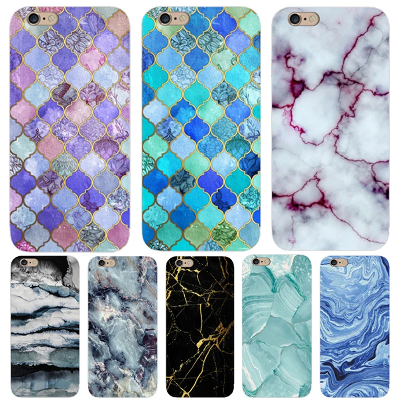 Marble Phone Cases For iPhone 6 S 6S 7 8 X XR XS Max Case Silicone Soft Back Cover Plus 5 SE |