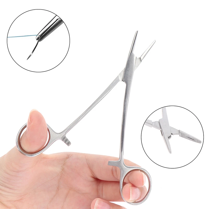 

12CM Hemostat Farm Tools Needle Clamp Suture Needle Holder Forceps For Livestock Animal Veterinary Instruments Foot Care Tool