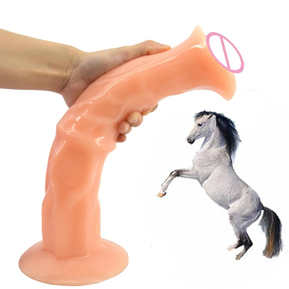 Секс лошадь Искусственный Мягкий реалистичный пенис женская мастурбация