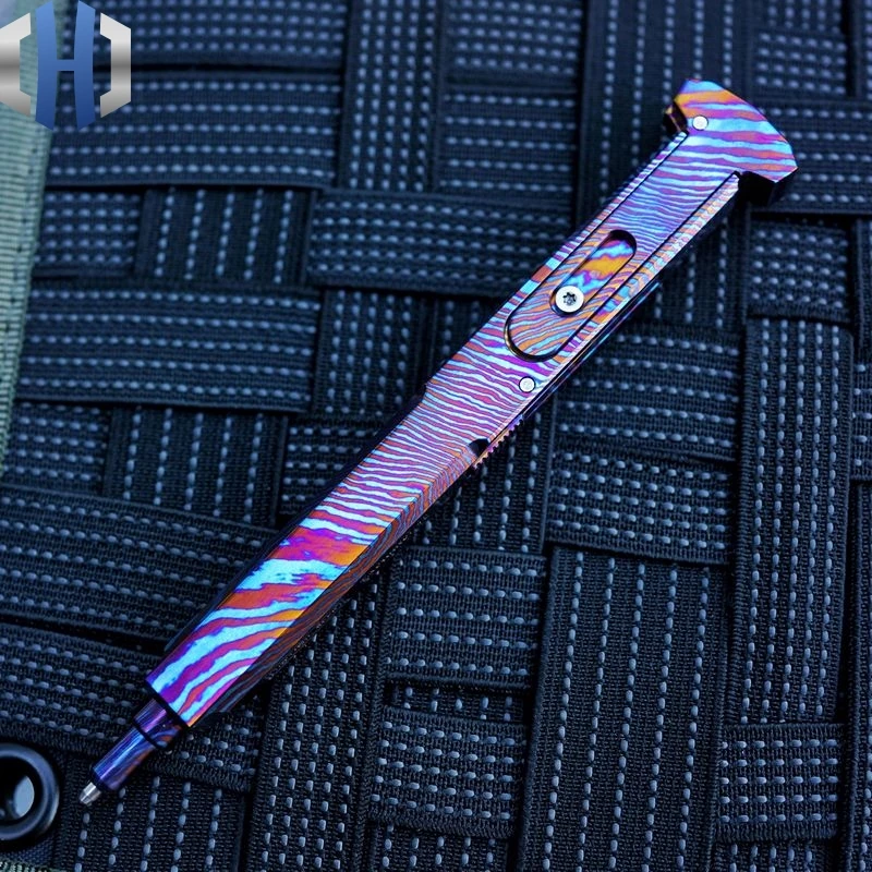 Тактическая ручка из титанового сплава креативная портативная для письма EDC