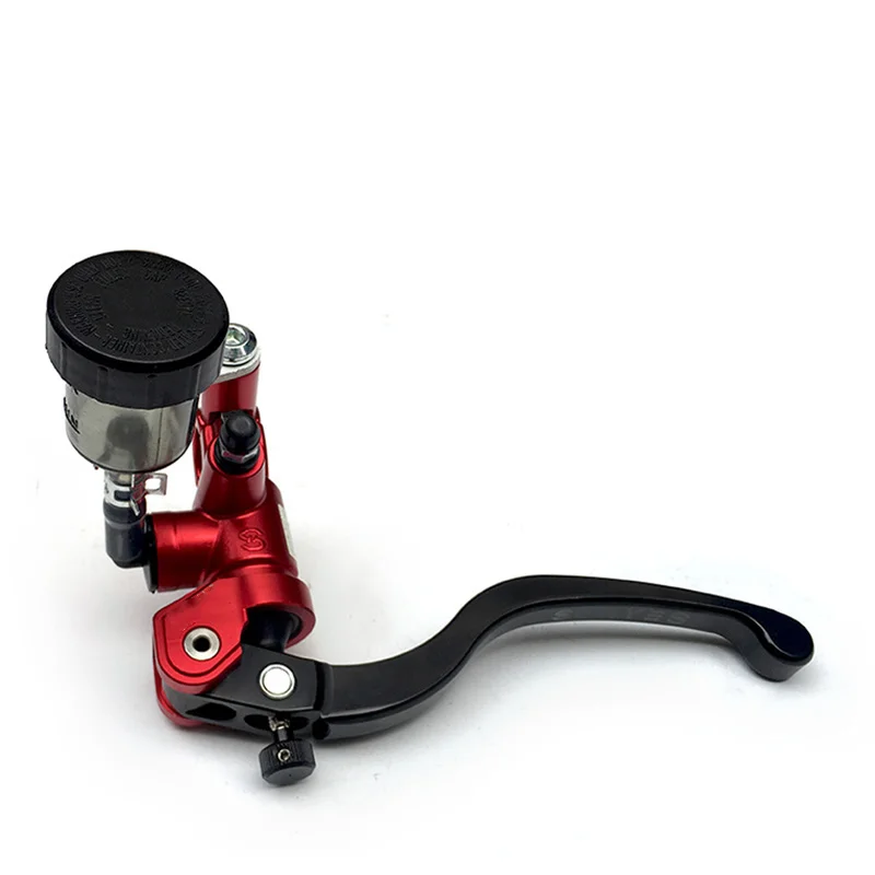 red Left pump Мотоциклетный тормозной насос сцепления Главный цилиндр Рычаг Ручка тормозной насос мотоциклетный гоночный для Yamaha Kawasaki Мотоцикл тормоза - Цвет: red Left pump