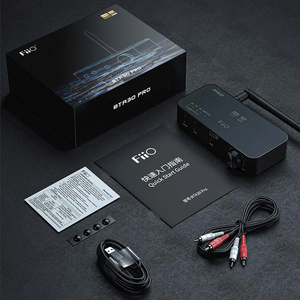 Hi-Fi аудио Bluetooth FiiO BTA30 PRO EA9038Q2M USB DAC декодер усилитель XMQS PC ТВ-трансмиттер ресивер AptX