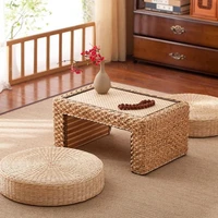 round floor pillow buckwheat straw cushion tatami meditation floor mat yoga tea ceremony meditation pad decor coussin cojines