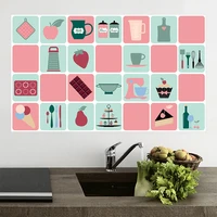 4575cm kitchen tool oil proof wall sticker high temperature waterproof countertop tile cabinet refurbished wallpaper decoration
