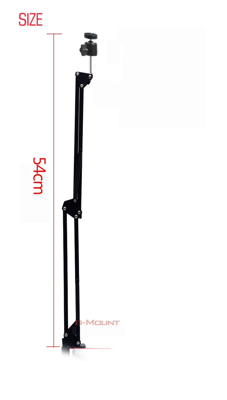 DL-PMA-T10 universal mini projector desktop stand with spring foldable 360 rotate tilt mini projector bracket round base bedside