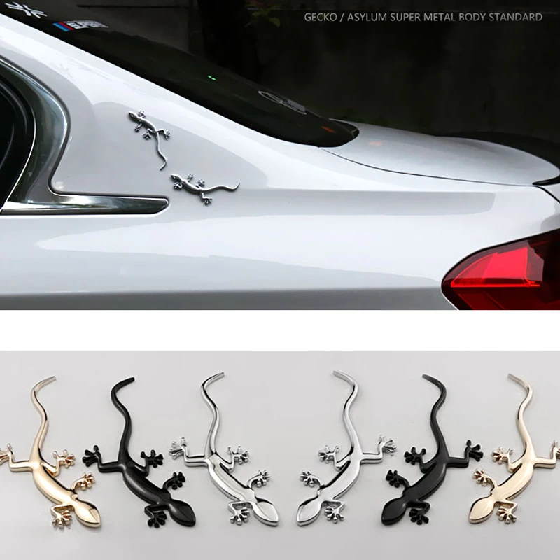 1 шт. 3D металлическая эмблема заднего багажника Gecko наклейка для JEEP Dodge BMW Mustang Volvo