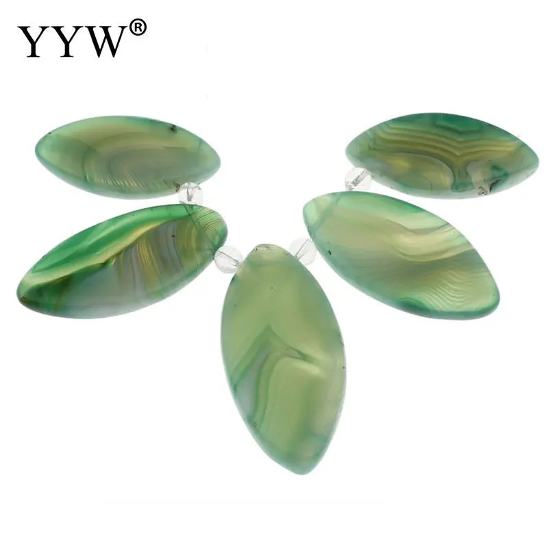 Подвески из натурального камня 5 шт./компл. подвески с отверстием в 1 мм для