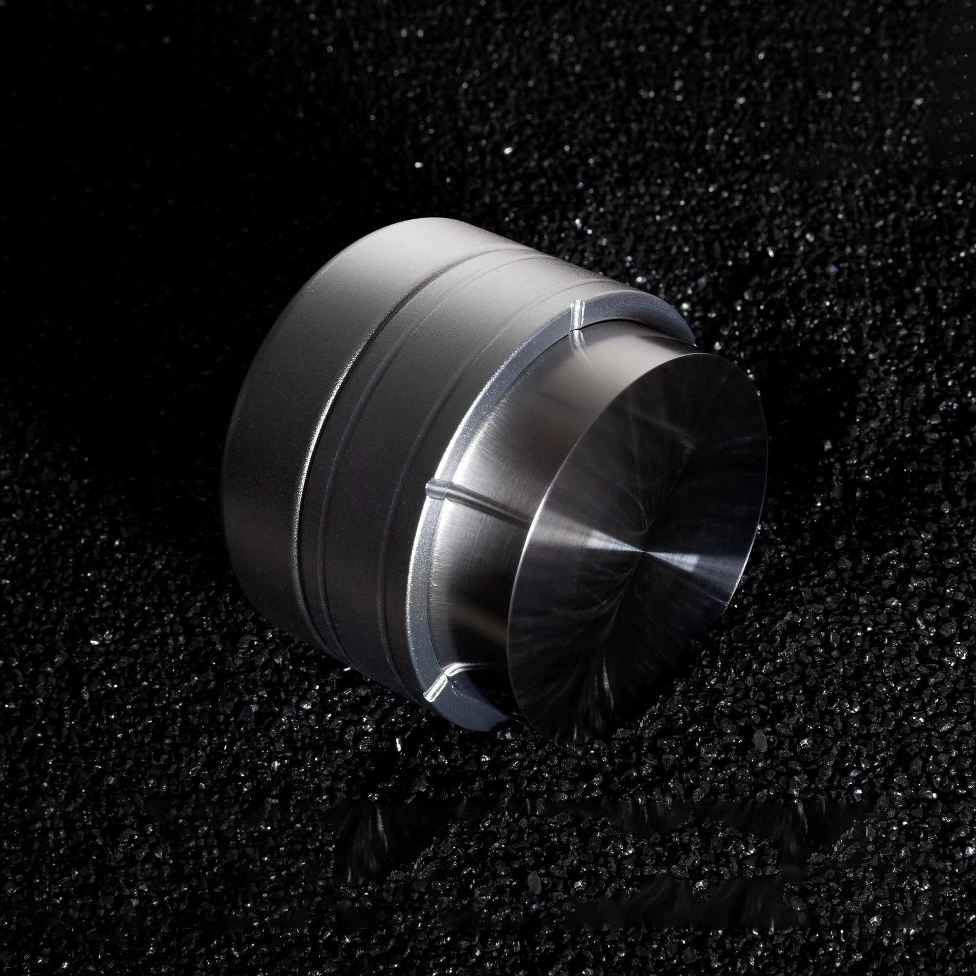 Kaffee verteiler 58mm 58,5mm Press manipulation Edelstahl flache Basis einstellbare Presse Pulver Hammer Barista Zubehör Maschine – Detail 13
