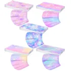 50 шт., детская трехслойная воздухопроницаемая маска для лица