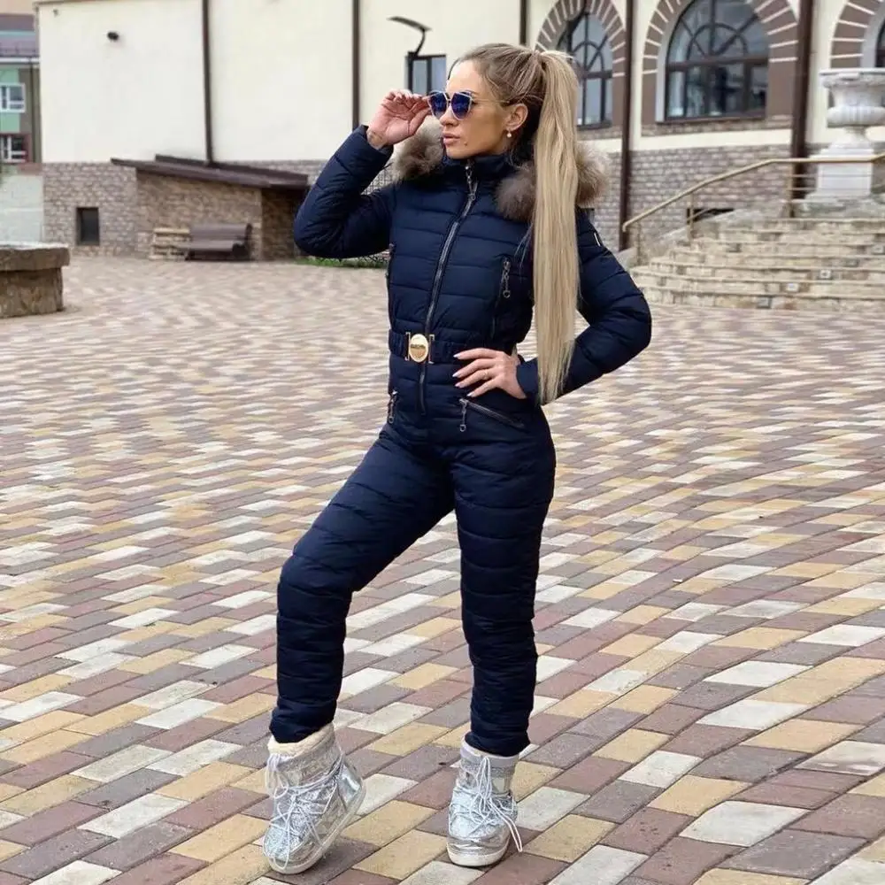 Неоновый новый зимний комбинезон с капюшоном элегантная парка хлопковой