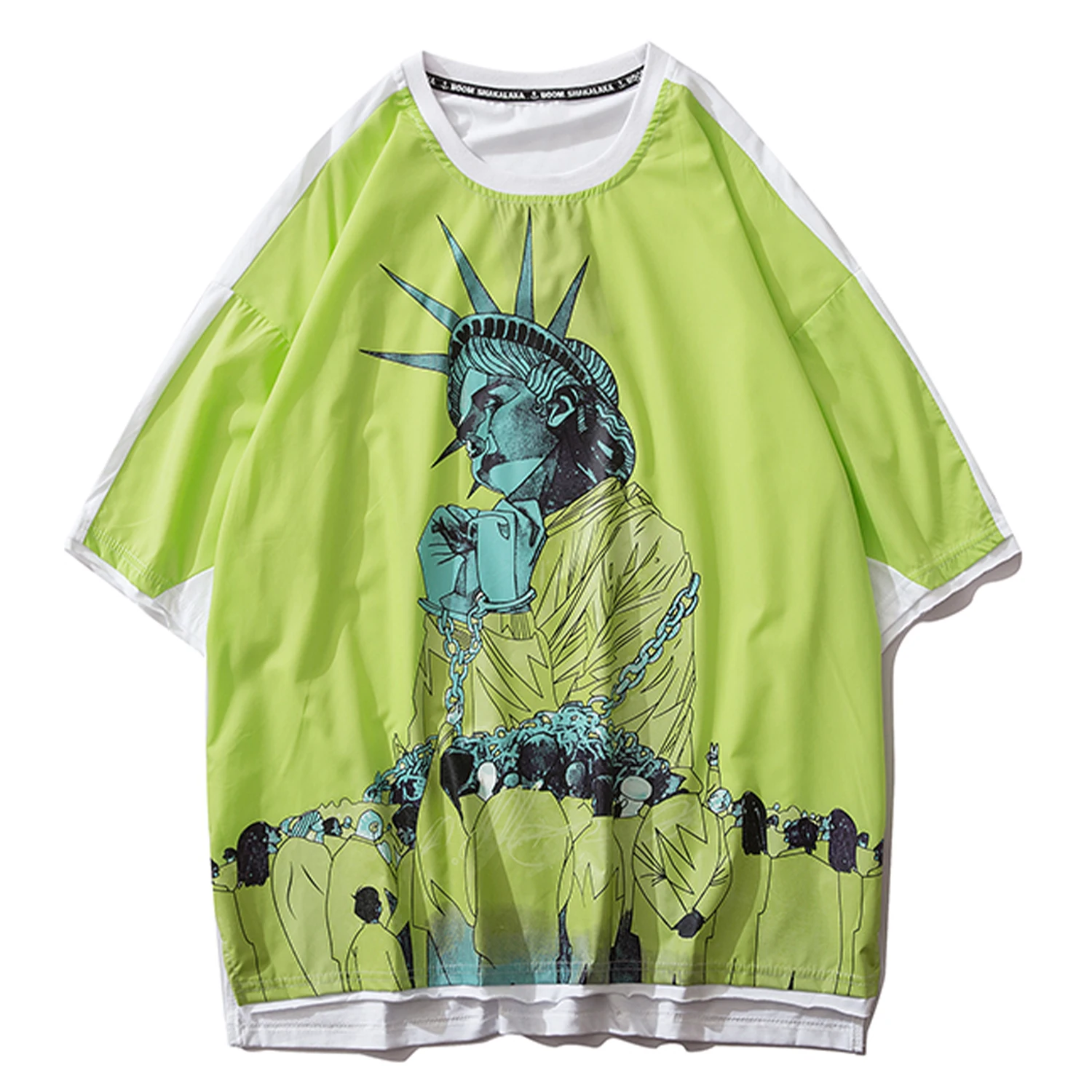 Aelfric Eden Goddess of Liberty Футболка с принтом для мужчин 2020 Хип Хоп Harajuku коротким рукавом