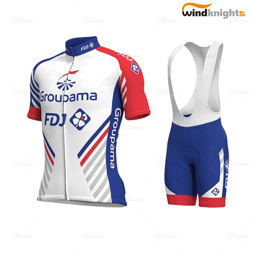 Одежда для велоспорта FDJ Pro Team комплект одежды с коротким рукавом мужской