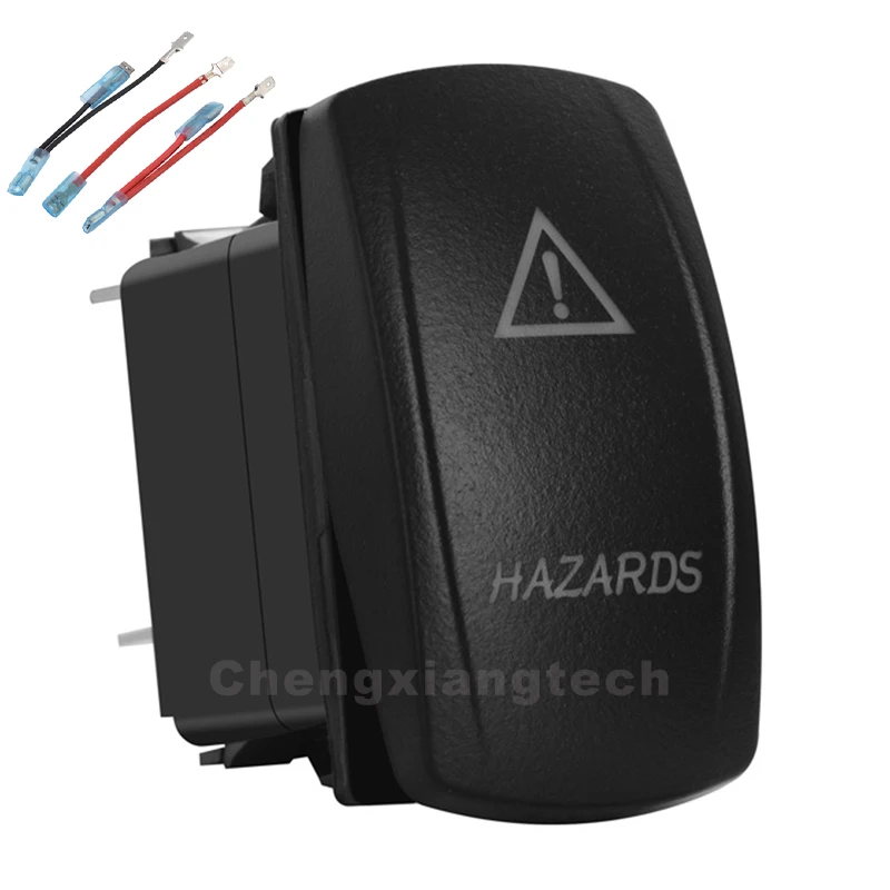 

Hazards Up Green & Red Led Rocker Switch ARB Carling 5P SPST ON/OFF 12v/24v Car Boat Truck Waterproof IP66+Jumper Wires Set