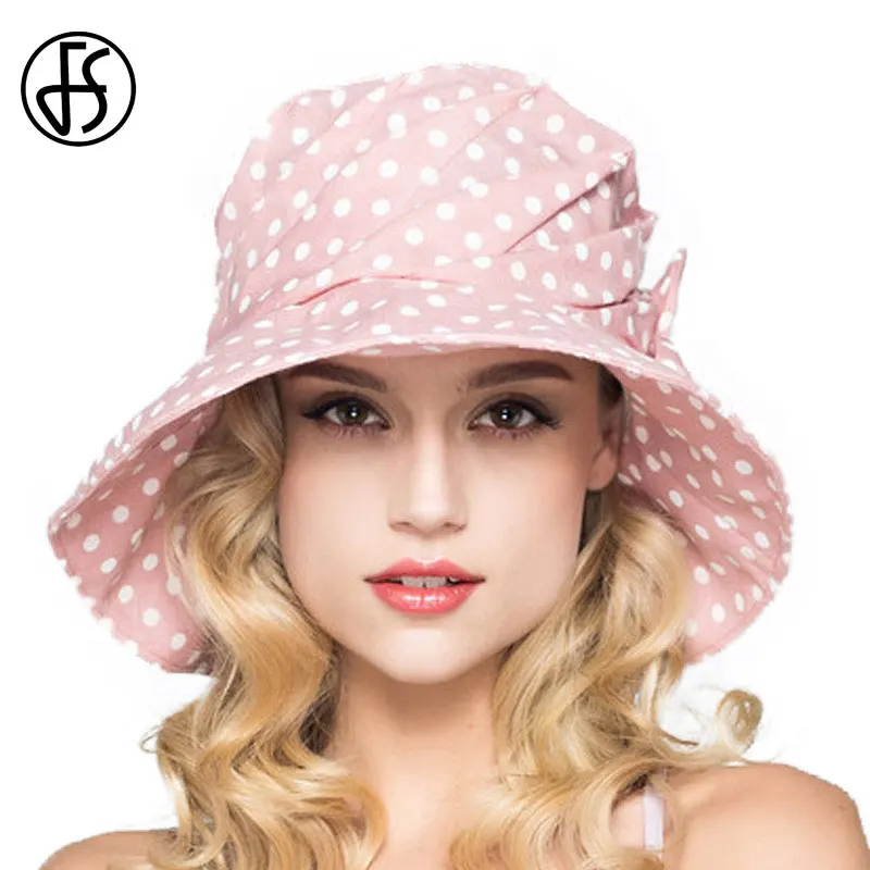 Женская хлопковая Панама с широкими полями FS складывающаяся Солнцезащитная