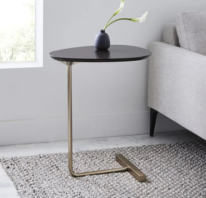 K-STAR Nordic Iron Art Oval Coffee Table Home Small Bedroom Corner Living Room Bedside Reading | Мебель