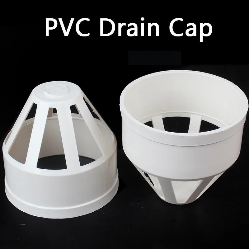 

Aquarium water Tank Drain Connection PVC drain pipe Pervious Cap PVC Drain pipe Ventilation Cover Downpipe Through The Wate 1Pcs