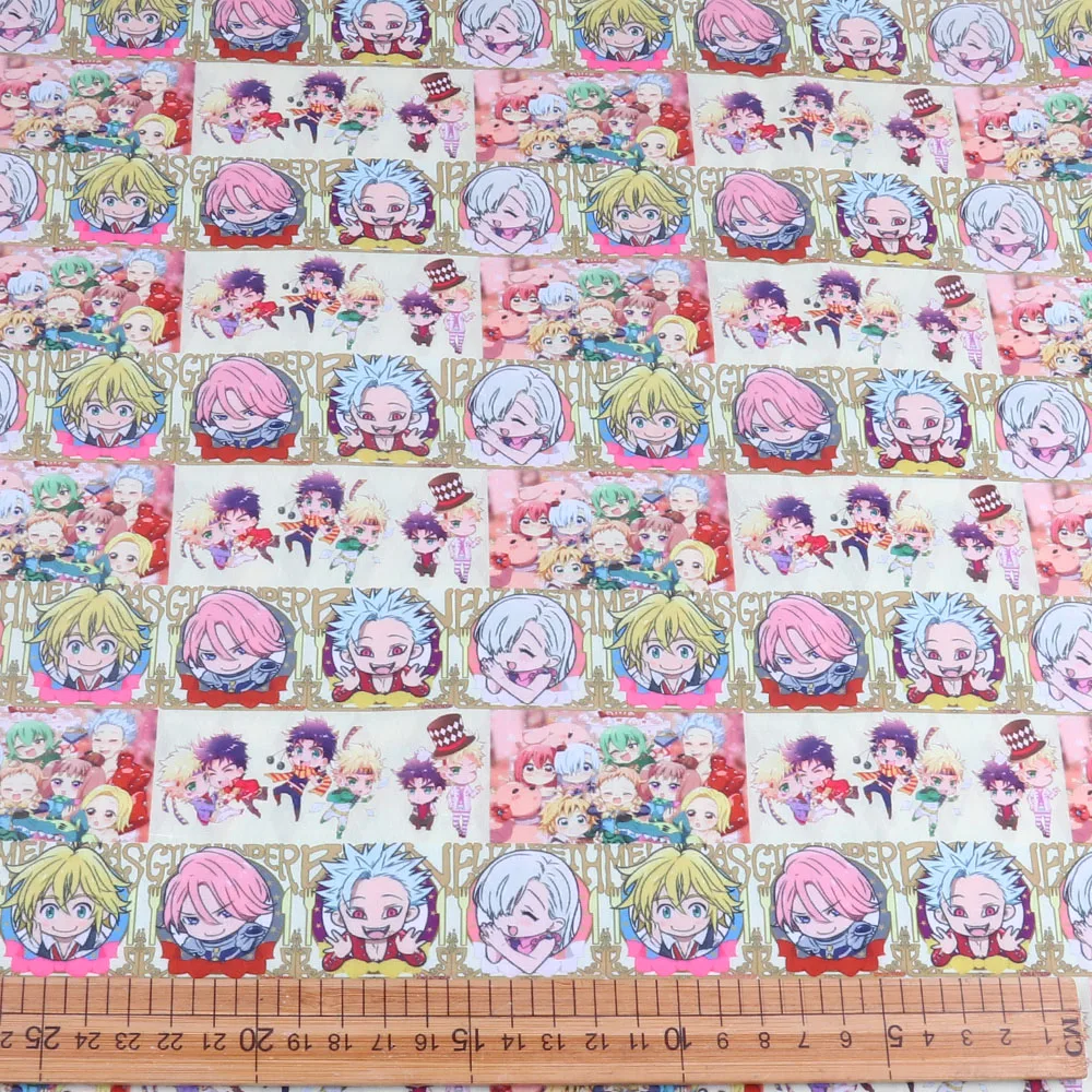 

nanatsu no ta ghibli DIY handmade sewing patchwork quilting baby dress home sheet 140cm printed fabric fabric sewing kids fabric