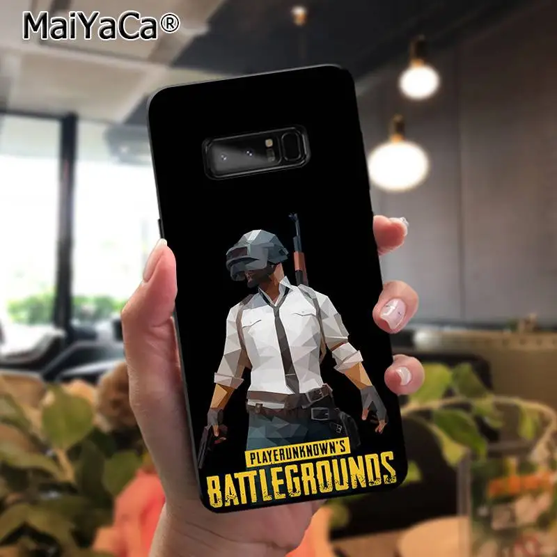 Мягкий чехол для телефона MaiYaCa pubg Samsung Note 3 4 5 7 8 9 galaxy A50 A70 J7 2018|Бамперы| |