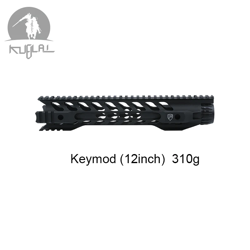 12 inch keymod black Охотничий Тактический страйкбольный гелевый бластер M4 Handguard 12 14 дюймов бесплатно поплавок Quad Rail Picatinny M-lok Keymod монтажные аксессуары - Цвет: 12 inch keymod black