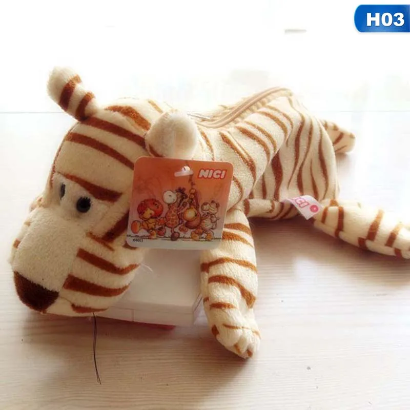 Новинка плюшевый пушистый Чехол карандаш с имитацией мультяшных животных