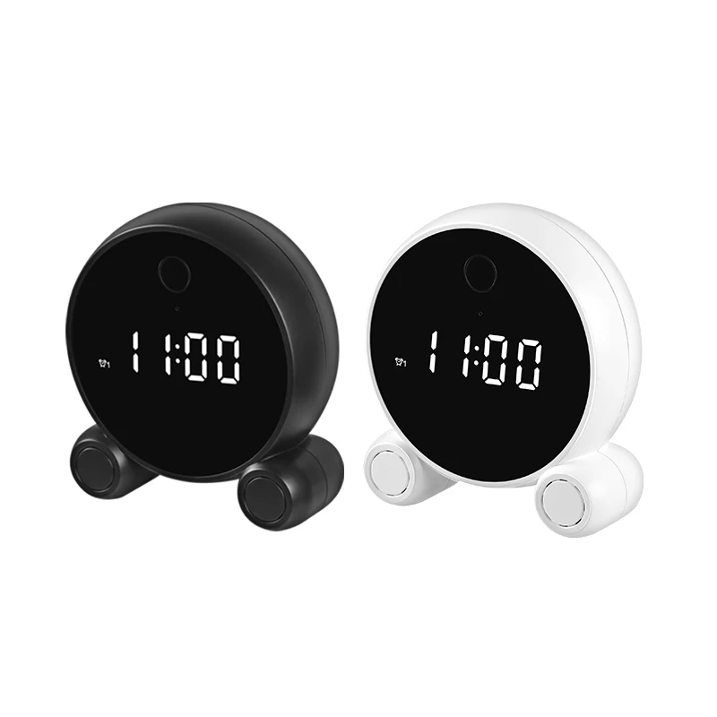 Tuya HD Smart Home Wifi Digital Alarm Clock Mini Camera Recorder Video Intercom Surveillance Remote Monitoring Cameras | Электроника