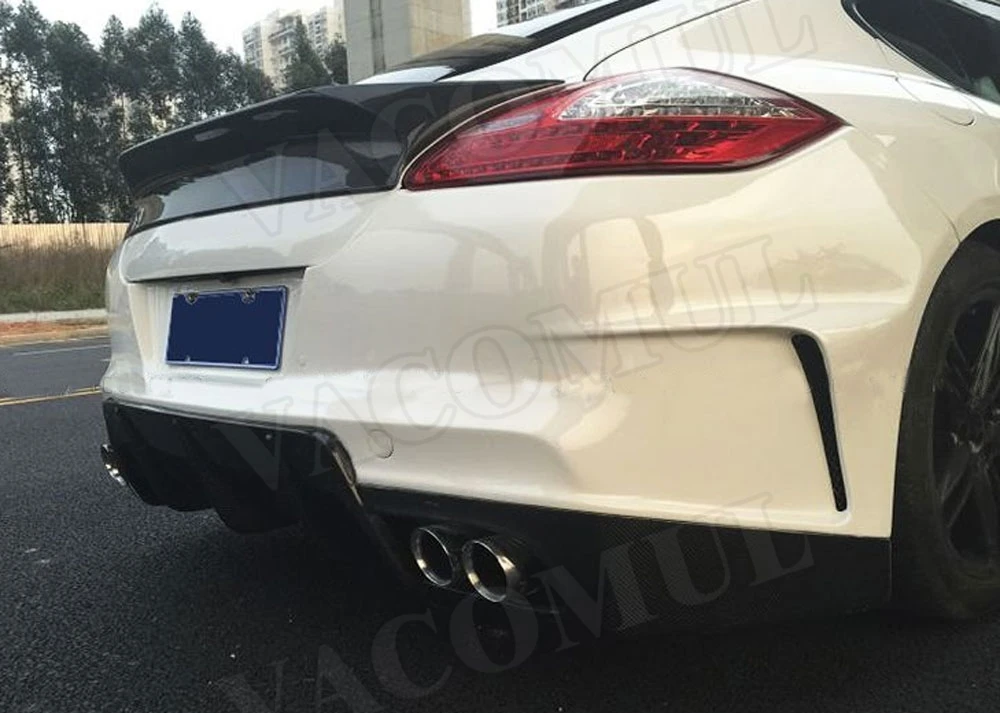 Углеродное волокно задний багажник автомобиля крылья спойлера ДЛЯ Porsche Panamera S 970,1 2009-2013 VRT Стиль FRP загрузки отделка стикер автомобиля Стайлинг