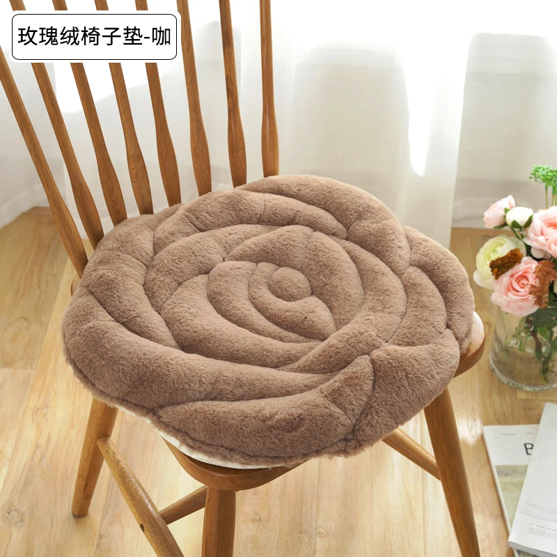 Новинка креативная 3D розовая мягкая плюшевая подушка для круглого кресла дома