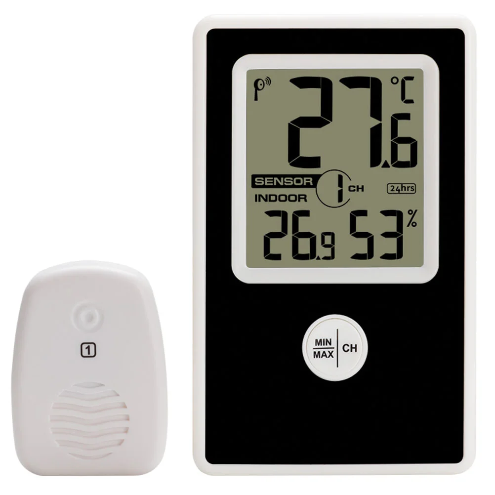 

1 Set of Multi-functional Hygrometer for Home Outdoor (Black)