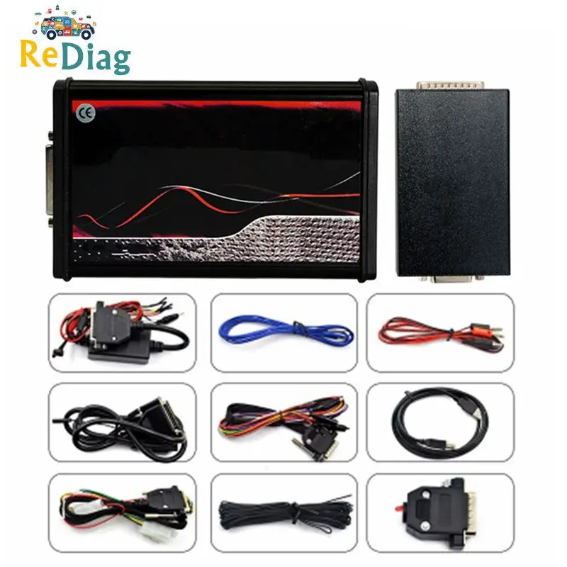 2020 онлайн V2.53 ЕС красный V5.017 OBD2 менеджер Тюнинг Комплект V7.020 4 светодиодный V2 5 017 7