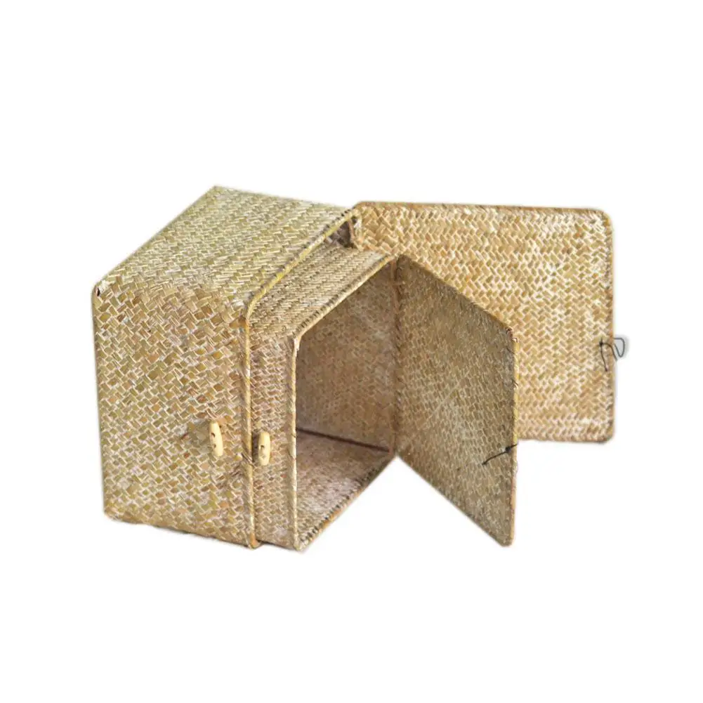 Плетеная корзина для хранения из морских водорослей ручной работы домашняя