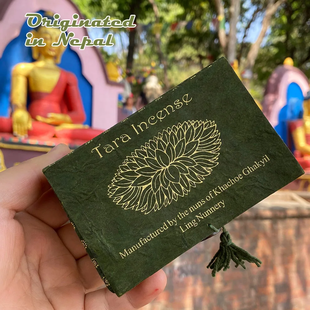 Непальские тибетские лекарственные благовония Green Tara для йоги-медитации