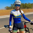 Женская велосипедная модель, летний яркий велосипедный комплект из Джерси, велосипедный костюм, облегающая униформа для команды MTB, одежда для велоспорта